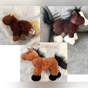 GANZ Webkinz Horses Bundle Plush Toy Collectibles